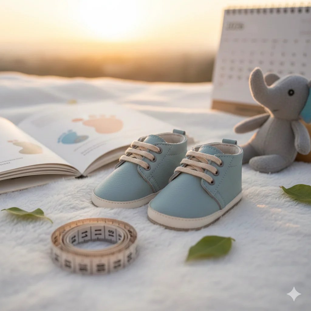 Pédimètre bébé ludique en forme de dinosaure pour mesurer les pieds